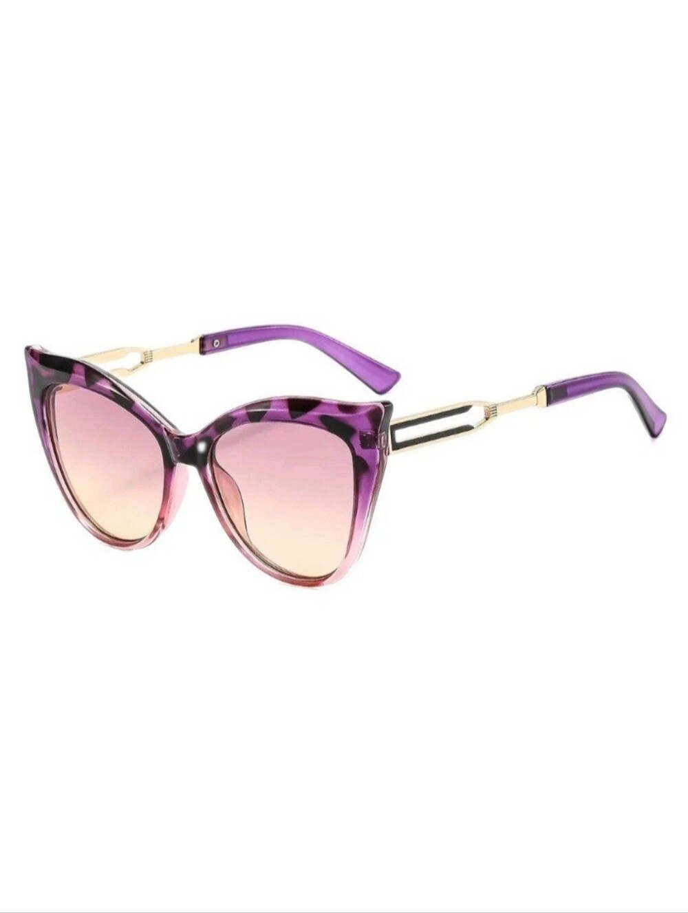 Women’s Purple Cat Eye Sunglasses - Fashion Gradient Lenses